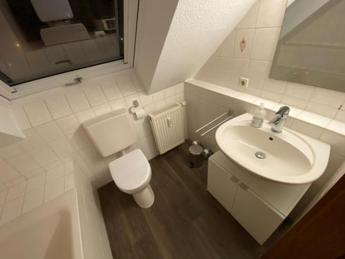 Koupelna v ubytování Appartement am Kaibach - Küche - Balkon - Bad