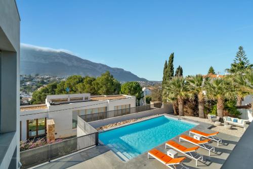 Casa Mieke Modern Villa Denia View of the Montgo Mountain