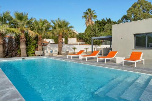 Casa Mieke Modern Villa Denia View of the Montgo Mountain