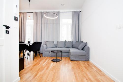 Χώρος καθιστικού στο Apartamenty LAGOM