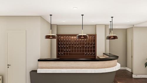 a wine tasting room with a wine rack at Massimi City Garden in Rome