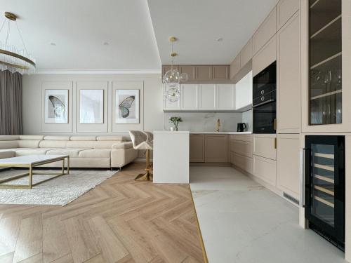 Η κουζίνα ή μικρή κουζίνα στο Apartament Magdy Stachuli