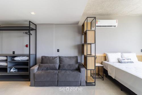 Cama o camas de una habitación en Spot Jurere sofisticación junto al mar - SPJ's