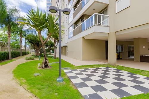 Taman di luar Apartamento Espaçoso & Aconchegante - 3 quartos c/ ar condicionado - até 12 pessoas