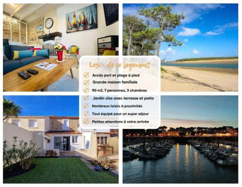 un collage de photos d'une maison et d'une rivière dans l'établissement 