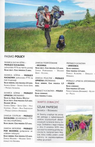 a page of a brochure for araxo policy with a picture of people at Zaciszny Zakątek Zawoja in Zawoja