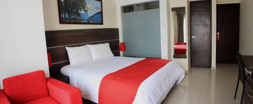 Hotel San Martin Popayanにあるベッド
