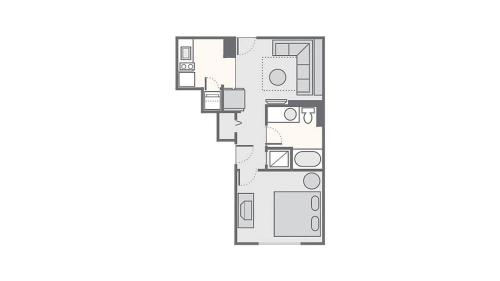 a floor plan of a house of one crore at Viva Las Vegas! Bluegreen Club 36 in Las Vegas