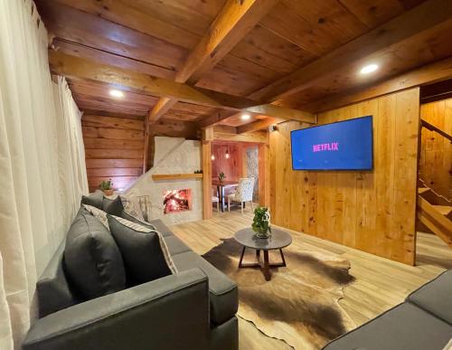 Cabañas Real Victoriaにあるテレビまたはエンターテインメントセンター
