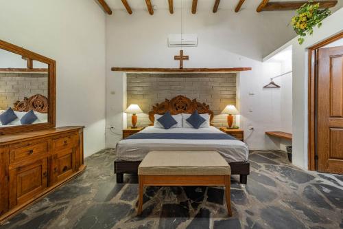 Tempat tidur dalam kamar di Nuve Parras