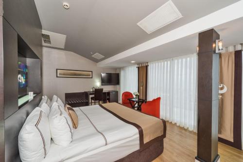 Télévision ou salle de divertissement dans l'établissement The Hotel Beyaz Saray & Spa - Special Category