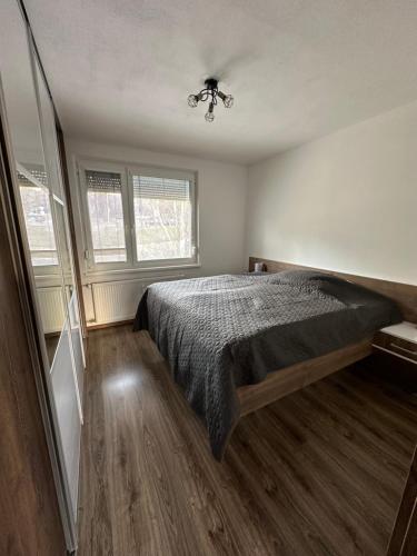 Кровать или кровати в номере Apartmán Nitra - Klokočina