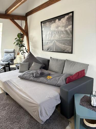 Posezení v ubytování Ferienwohnung „Ruppbergblick“