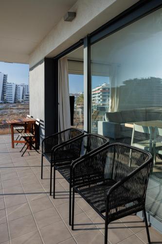 Balkón nebo terasa v ubytování Gran Apartmento Playa Badalona