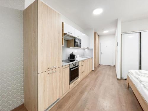 Η κουζίνα ή μικρή κουζίνα στο Metropolitan Star Apart Hotel