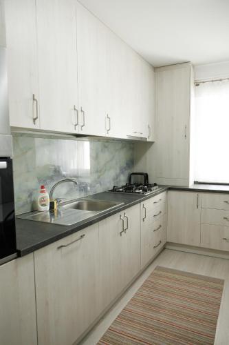 Kuchyň nebo kuchyňský kout v ubytování Exclusive Ultracentral Apartments and Studios #Enescu#Universitatii#Suceava