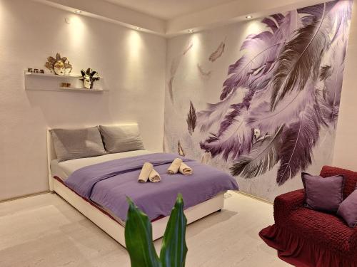 Ένα ή περισσότερα κρεβάτια σε δωμάτιο στο Apartman Maja