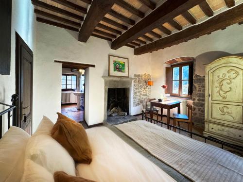 Postel nebo postele na pokoji v ubytování Bio Agriturismo Il Vigno