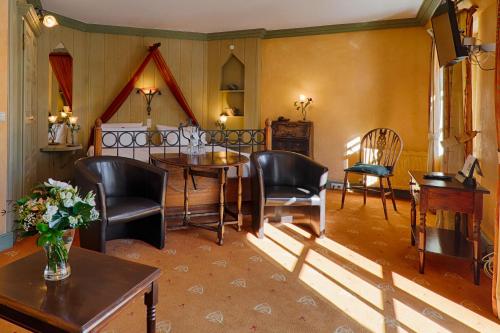 Ruang duduk di Meeressterne Hotel Forsthaus Damerow