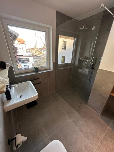 Phòng tắm tại Ferienwohnung Amalie