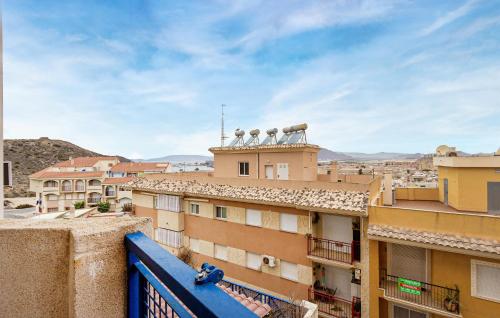 a view from the balcony of a building at Lovely Apartment In Puerto De Mazarrón in Puerto de Mazarrón
