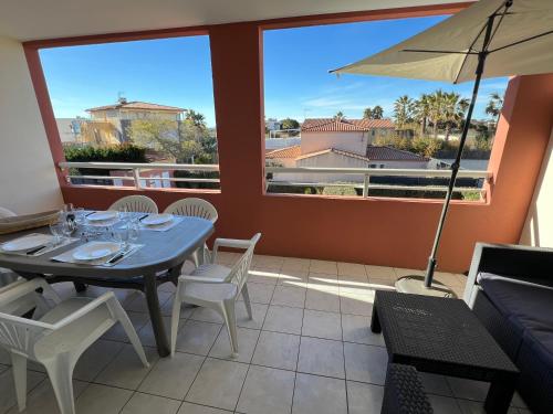 LES TERRASSES DE SAVANNA Joli 2 pièces cabine piscine Rochelongue Cap d'Agde