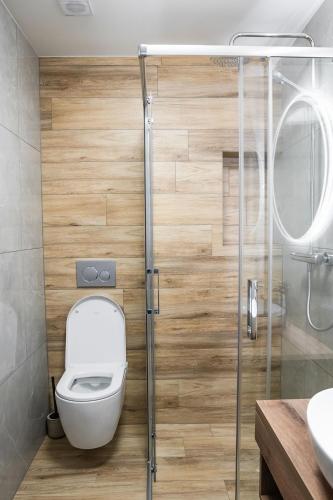 Koupelna v ubytování Apartmány Hájenka Oravice
