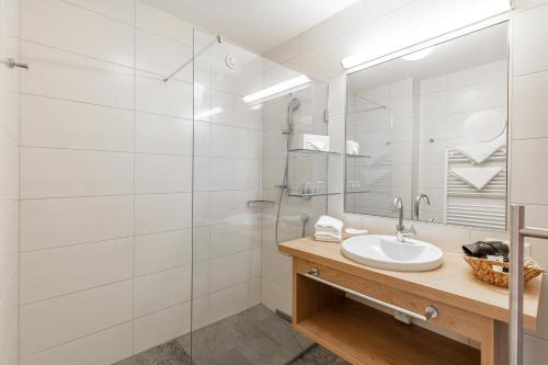 Koupelna v ubytování Hotel Falknerhof