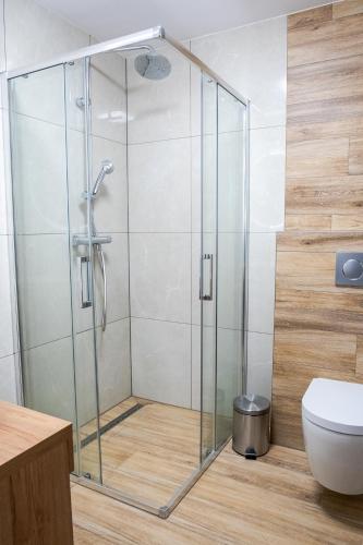 Koupelna v ubytování Apartmány Hájenka Oravice