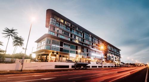 El edificio en el que está el departamento