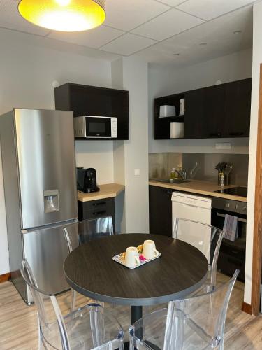 Dapur atau dapur kecil di Smart Appart Le Havre 97