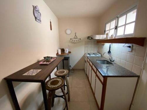 Kuchyň nebo kuchyňský kout v ubytování Chacras de Coria Apart