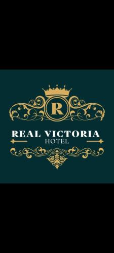 a logo for a real victoria hotel at REAL VICTORIA in Ilo