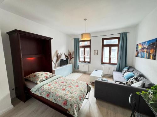 Voodi või voodid majutusasutuse Wohnung in Bremerhaven toas