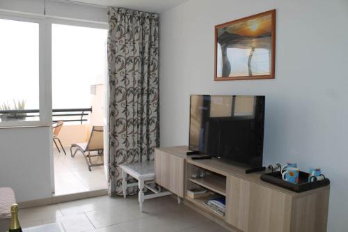 TV a/nebo společenská místnost v ubytování PLAYA MIRAR in Palm Garden