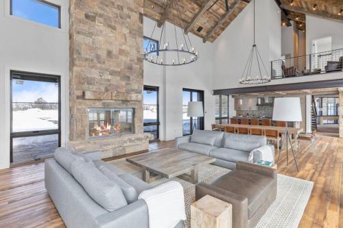 Posezení v ubytování Silverpick Ranch - adventure & luxury in Telluride
