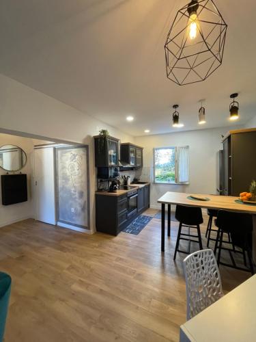 Kuchyň nebo kuchyňský kout v ubytování Apartman “Gušt”