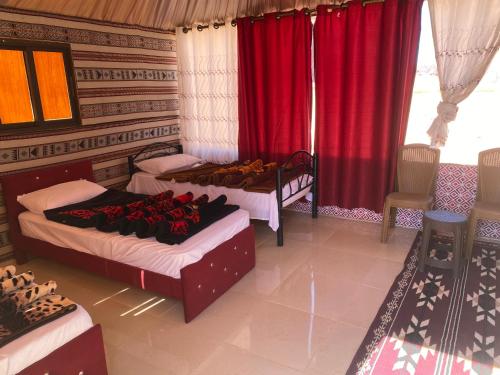 Cama o camas de una habitación en Khazali Mountain Camp