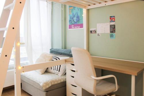 Bright and warm studio in Paris 13ᵉ