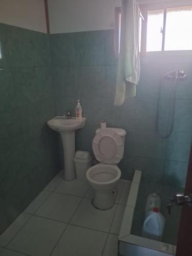 Kylpyhuone majoituspaikassa Cabaña Don Osvaldo