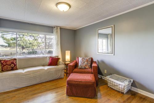 a living room with a couch and a chair and a window at Pet-Friendly Union Home about 19 Mi to Cincinnati! in Union