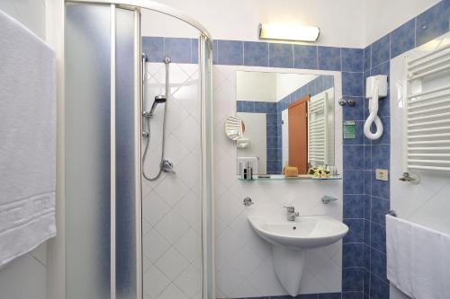 Koupelna v ubytování Hotel Vittoria