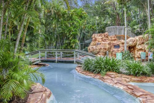 a water slide at a theme park at Little Diggers in Coffs Harbour