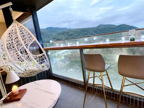 Nespecifikovaný výhled na hory nebo výhled na hory při pohledu z bed and breakfast