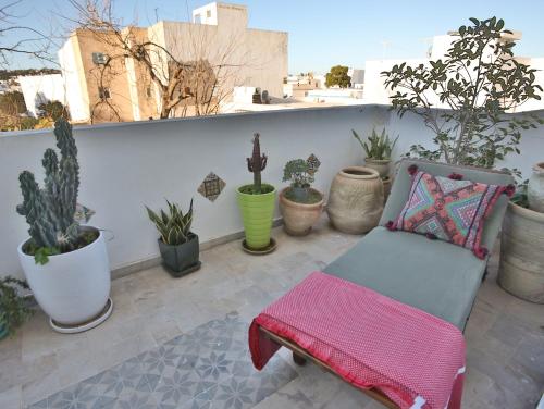 Un balcón o terraza en Dar Souad