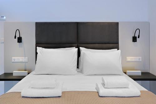 Ένα ή περισσότερα κρεβάτια σε δωμάτιο στο VILLA VISION