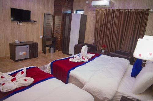 Postel nebo postele na pokoji v ubytování Hotel Span