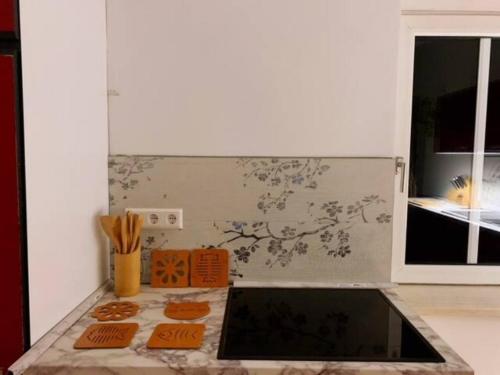 A cozinha ou cozinha compacta de Yasmin Pension