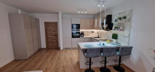 Kuchyň nebo kuchyňský kout v ubytování Útulný Apartmán Katka Rajecké Teplice
