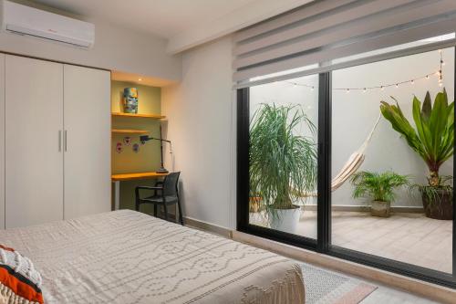 Katil atau katil-katil dalam bilik di Opal Suites Apartments